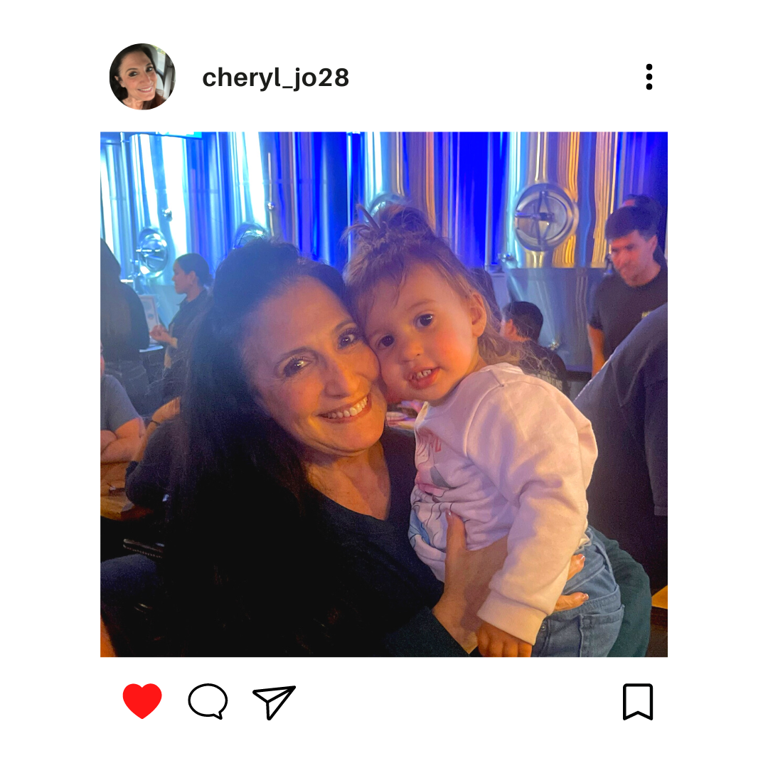 Cheryl Piper with her grandchild