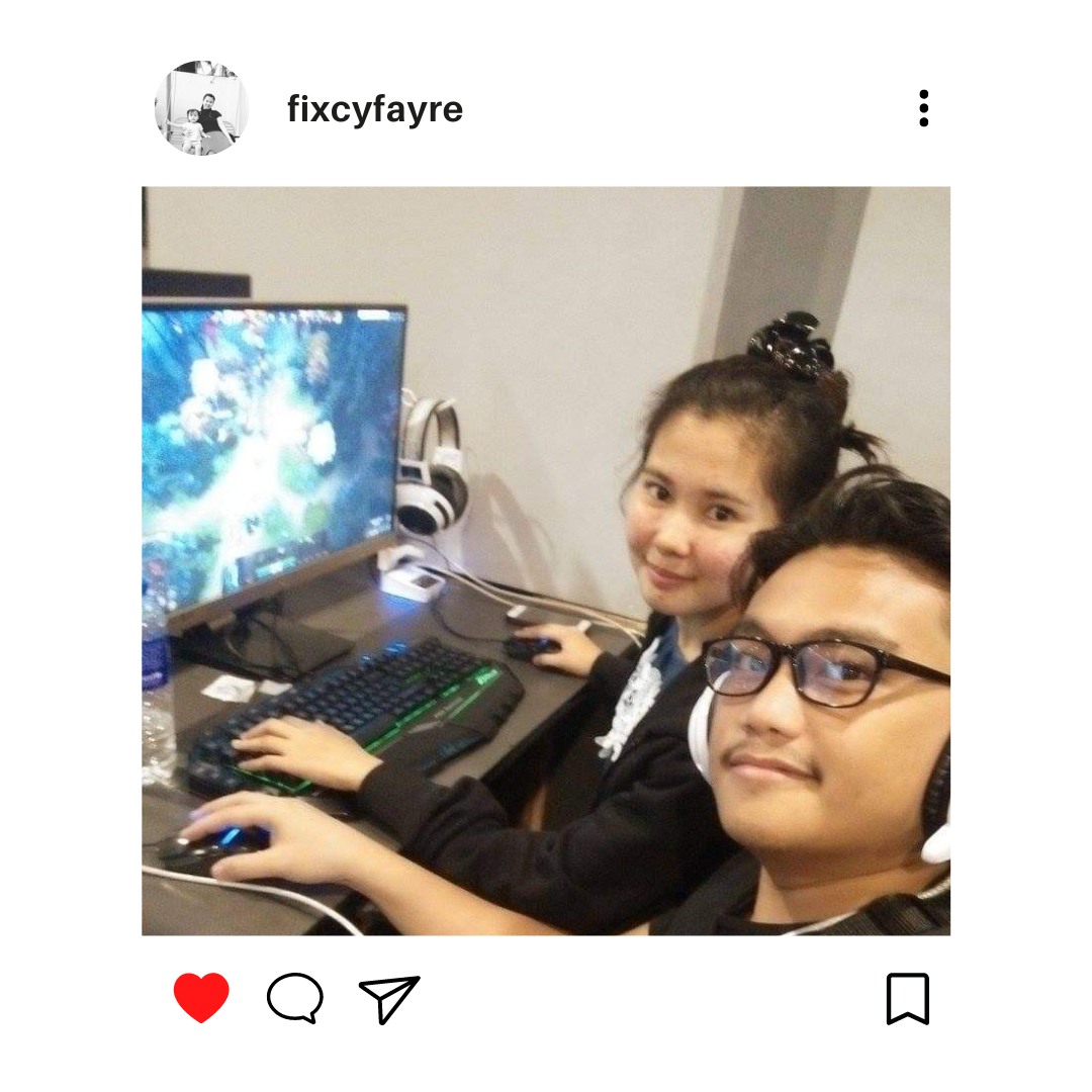 Fixcy with her husband